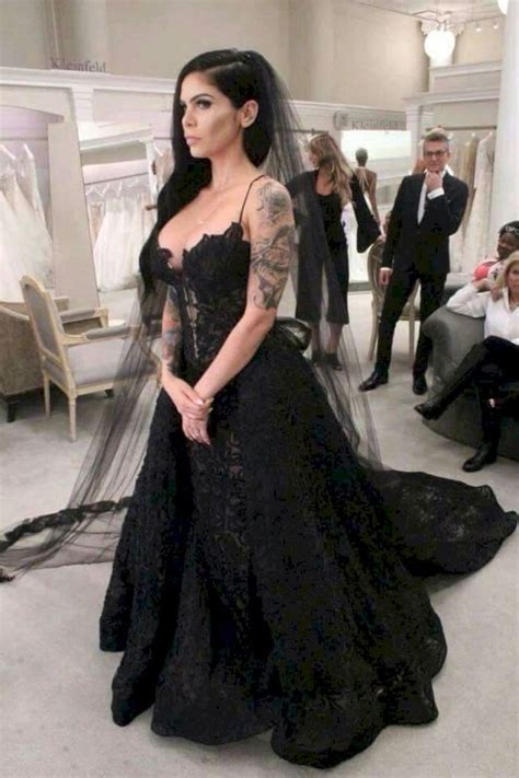 51 Stunning Black Wedding Dress Ideas In 2020 Wedding Dresses Lace