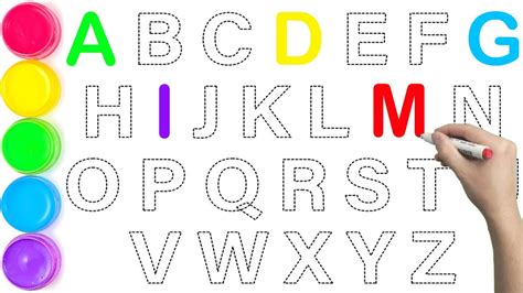 Alphabets For Kids Abcdefghijklmnopqrstuvwxyz Coloring Page Abc
