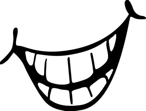 Smile Teeth Clipart Black And White Clip Art Library