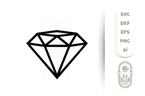 Diamond Svg Cut File Diamond Outline Engagement Party