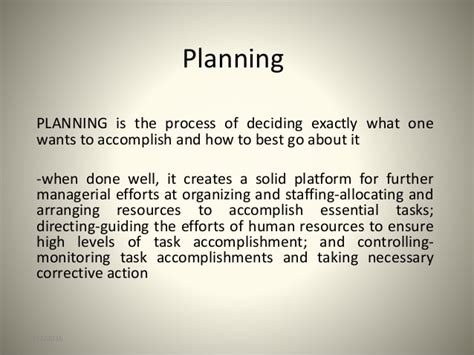 Principles Of Management Planning