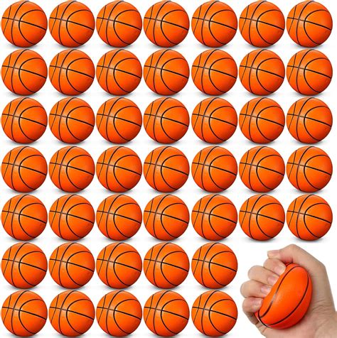 Sumind 48 Pcs 25 Inch Mini Basketball Stress Balls Mini