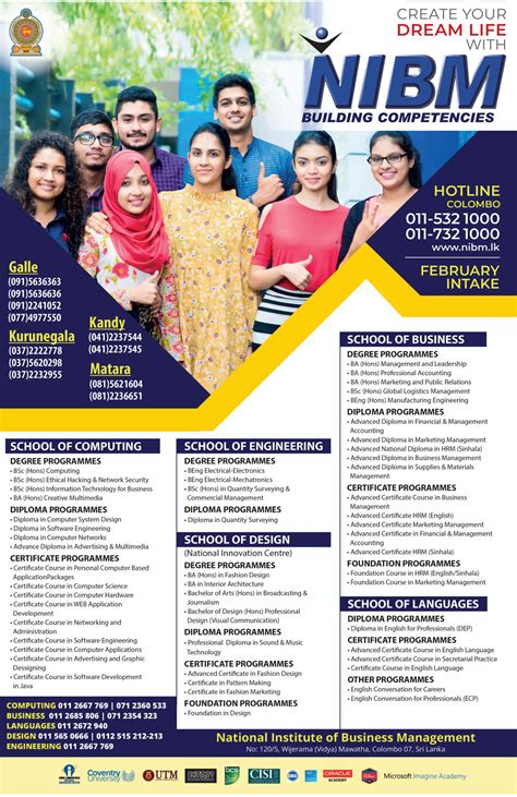 Degree Diploma Certificate Programmes And Foundation Courses 2019