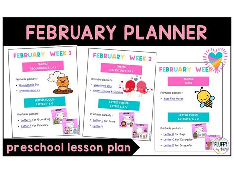 4 Weeks Of Fun February Preschool Lesson Plans Fluffytots