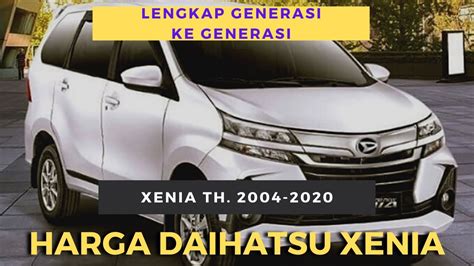 Harga Daihatsu Xenia Bekas 2004 2020 Part 44 Used Daihatsu Xenia
