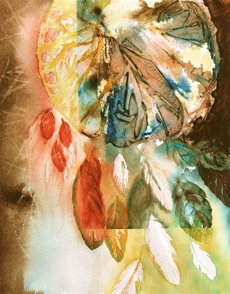 Abstract Dream Catcher Watercolor Painting By Sunnyleestudio 10000