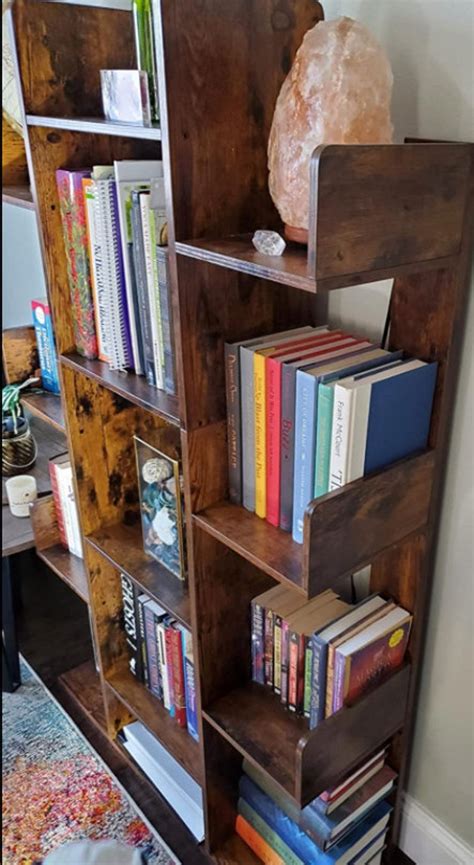 Bookshelf Tree Shaped Bookcase With 13 Storage Shelves Etsy