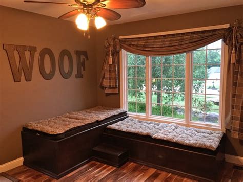Its lightweight construction and pliable materials allows designers to explore sleeker lines and implement more daring shapes into their living room decorating ideas. Dog owners pull out all the stops to create canine spaces