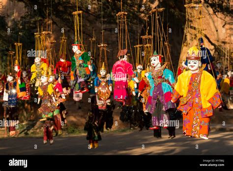 Wooden Puppets In Bagan Myanmar Stock Photo Alamy
