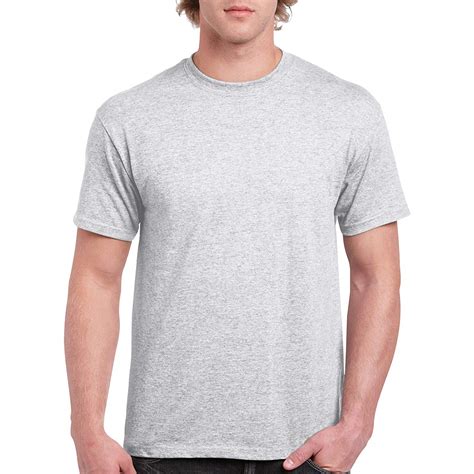 Gildan Mens Heavy Cotton Adult T Shirt 2 Pack Ash Grey Ash Grey