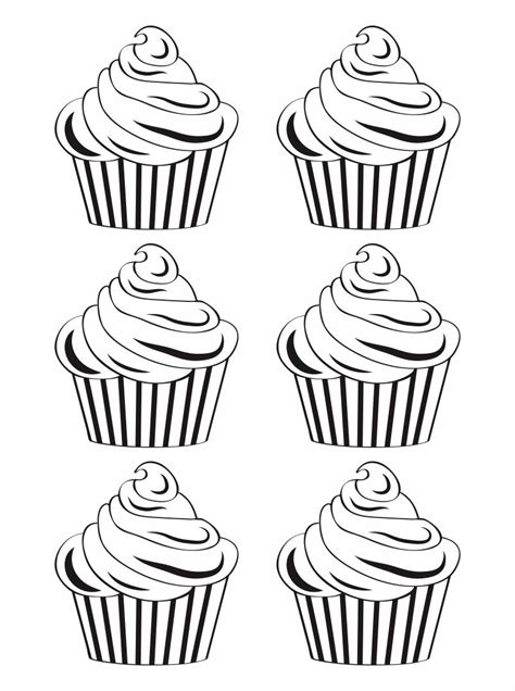 Cupcake Card Template Printable