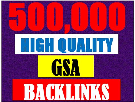 500k Over Gsa Ser Verified Dofollow Seo Backlinks For Increase Link