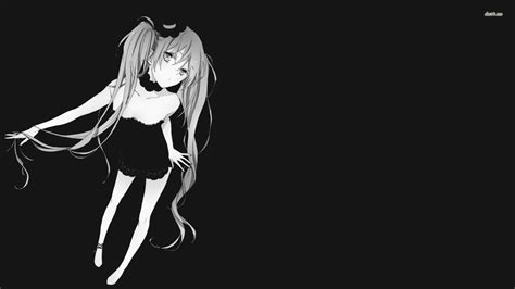 Black And White Anime Girl Wallpapers Top Free Black And White Anime