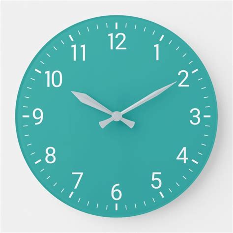 Turquoise Wall Clock In 2020 Teal Wall Clocks Turquoise
