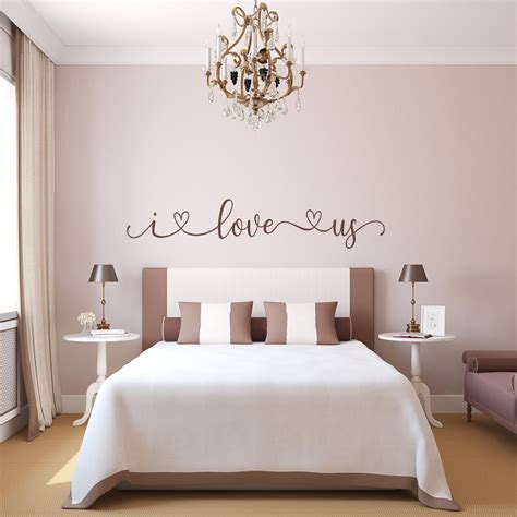 Bedroom Decal I Love Us Bedroom Wall Decal Romantic Wall Art I Love