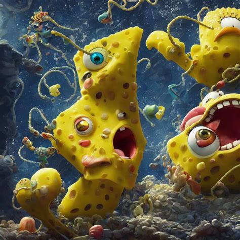 Close Up Of Hyper Realistic Spongebob Stable Diffusion Openart