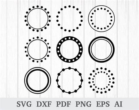 Outline circle border hand drawn wedding invitation decoration and element frame vector love black circle border element svg. Circle Monogram Frame SVG Polka Dot Monogram Frame SVG svg ...