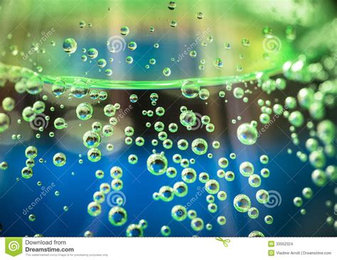 Mineral water is water from a mineral spring that contains various minerals, such as salts and sulfur compounds. Oxygen Bubbles. Stock Images - Image: 33052324