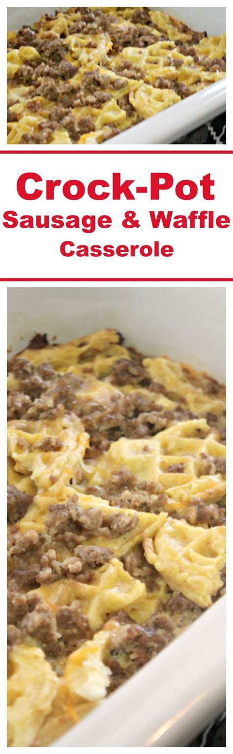 With these crockpot breakfasts you can enjoy more time with your family before heading. Crock-Pot Waffle and Sausage Casserole Recipe! | Recipe | Crockpot breakfast, Breakfast ...