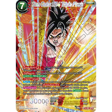 Maybe you would like to learn more about one of these? Dragon Ball Super VF - BT4-003_SPR Son Goku SS4 Triple Flash