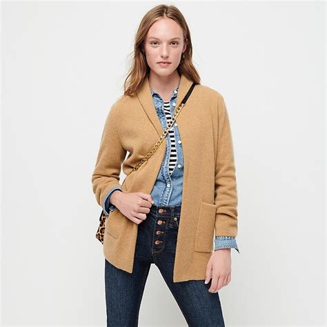 Jcrew Sophie Open Front Sweater Blazer In Everyday Cashmere Heather