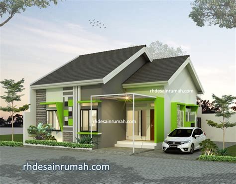 Sentuhan modern dapat dilihat dari model, warna cat, minim sekat dan juga lantai. Desain Rumah Lebar 9 Meter 1 Lantai - RHDesainRumah