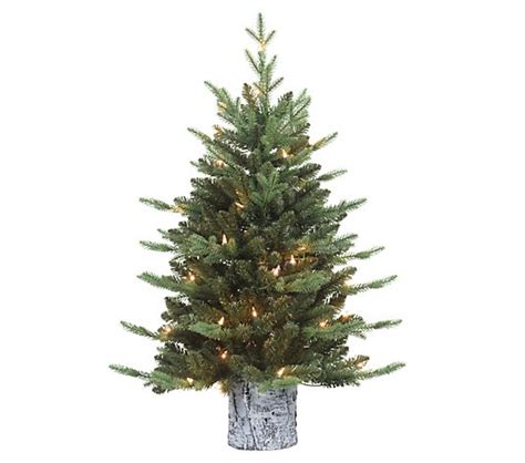 Puleo Pre Lit 3 Potted Artificial Christmas Tree W50 Lights