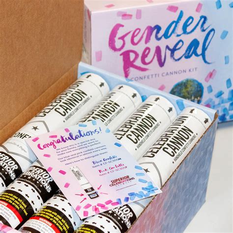 Gender Reveal Confetti Cannon Kit | Confetti gender reveal, Gender reveal party games, Gender ...