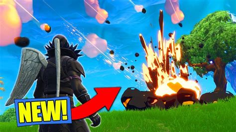 New Meteor Hitting Map Gameplay In Fortnite Battle Royale Its