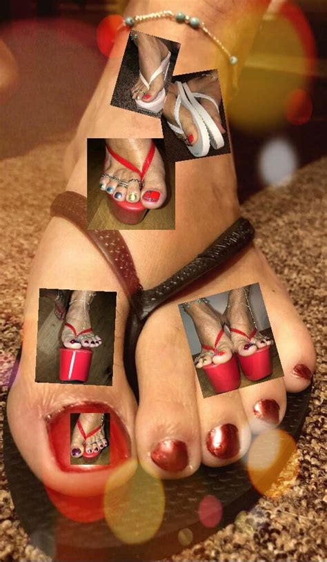 Footfetish Heels Flipflops Toes Painted Nails Photo 12