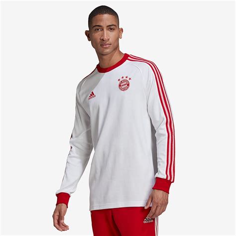 Adidas Bayern Munich Icons Tee White Tops Mens Replica Pro