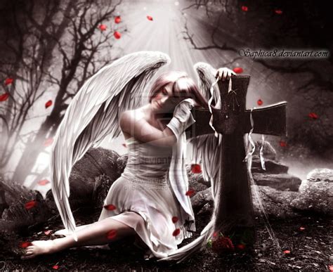 Free Download Beautiful Mourn Fall Fallen Angel Fallen Fantasy Darkness Tears Art