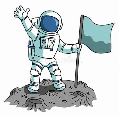 Astronaut Moon Illustrator Eps Space