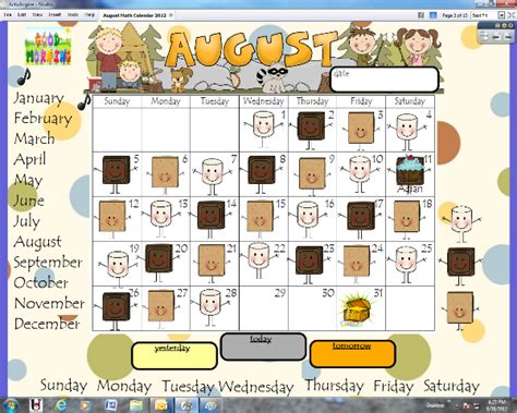 Smartboard Calendar Ideas Calendar Time Classroom Calendar