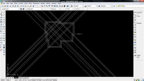 Autocad 2007 Tutorial How To Draw Roof Plan Part 1 Youtube