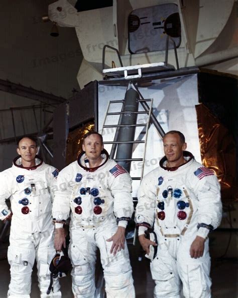 8x10 Print Nasa Apollo 11 Neil Armstrong Buzz Aldrin Mike Collins 1969