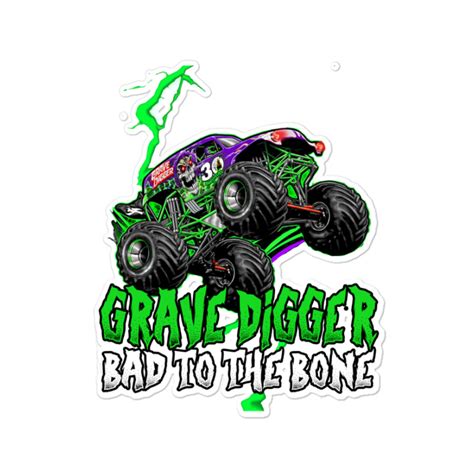 Grave Digger Bad To The Bone Monster Jam Grave Digger Monster Truck Fa
