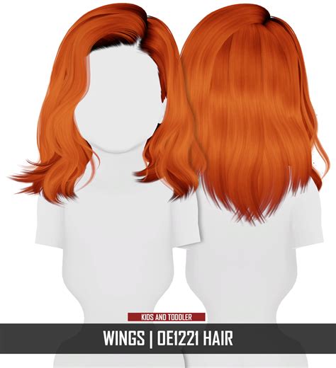 Wings Oe1221 Hair Kids And Toddler Version Redheadsims Cc