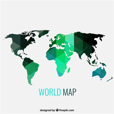Free Vector Geometric World Map