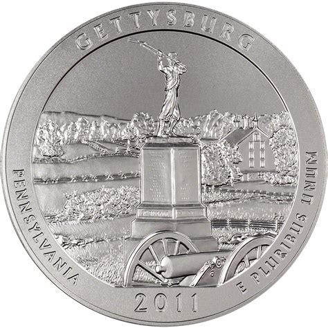 2011 P Us America The Beautiful Five Ounce Silver Uncirculated Coin