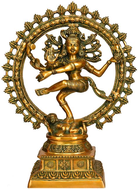 23 Lord Shiva As Nataraja In Brass Handmade Made In India Exotic India Art