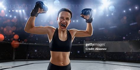 Female Mma Bloody Fighter Rejoices In Victory In Professional Boxing