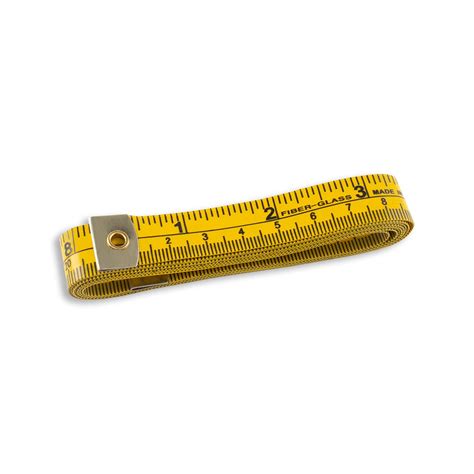 Fiberglass Tape Measure 60 Metricinches Yellow Wawak Sewing