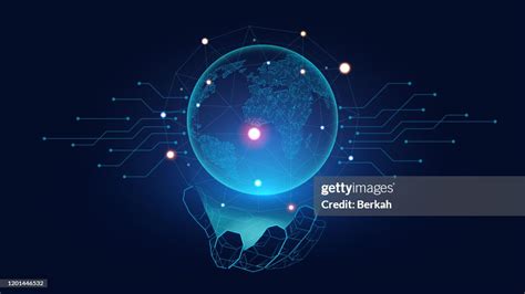 Futuristic Globe With Connection Network High Res Stock Photo Getty