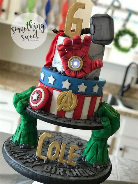 Marvel Avengers Cake Design Superhero Marvel Captain America Cake In