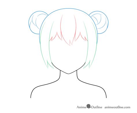 How To Draw Anime And Manga Hair Female Animeoutline Manga Hair