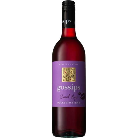 Gossips Dolcetto Sweet Lips And Syrah 750ml Woolworths