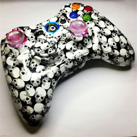A Custom Modded Angry Skulls Xbox 360 Rapid Fire Controller From