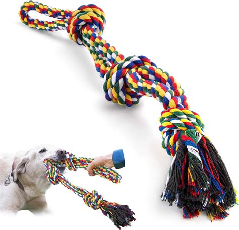 Viewlon Xl Dog Rope Toys For Strong Large Dogs Sturdy 3 Knots Rope Tug