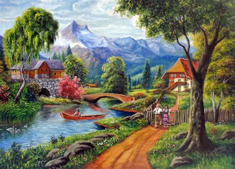 Pinturas De Paisagem Em Paredes